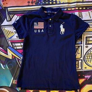 Women’s skinny fit Ralph Lauren Big Pony Polo. No holes No stains!